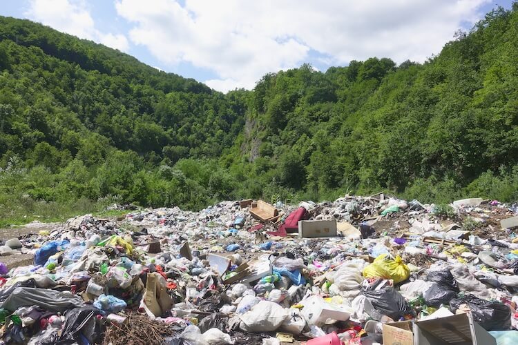 Prača, BIH: communal waste site